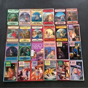 Vintage Carolyn Keene Nancy Drew Mystery Stories Set Young Adult Book Collection